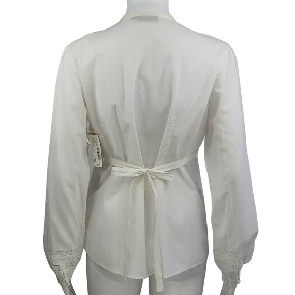 a.n.a Cotton Peasant Top Size Small - Picture 3 of 11